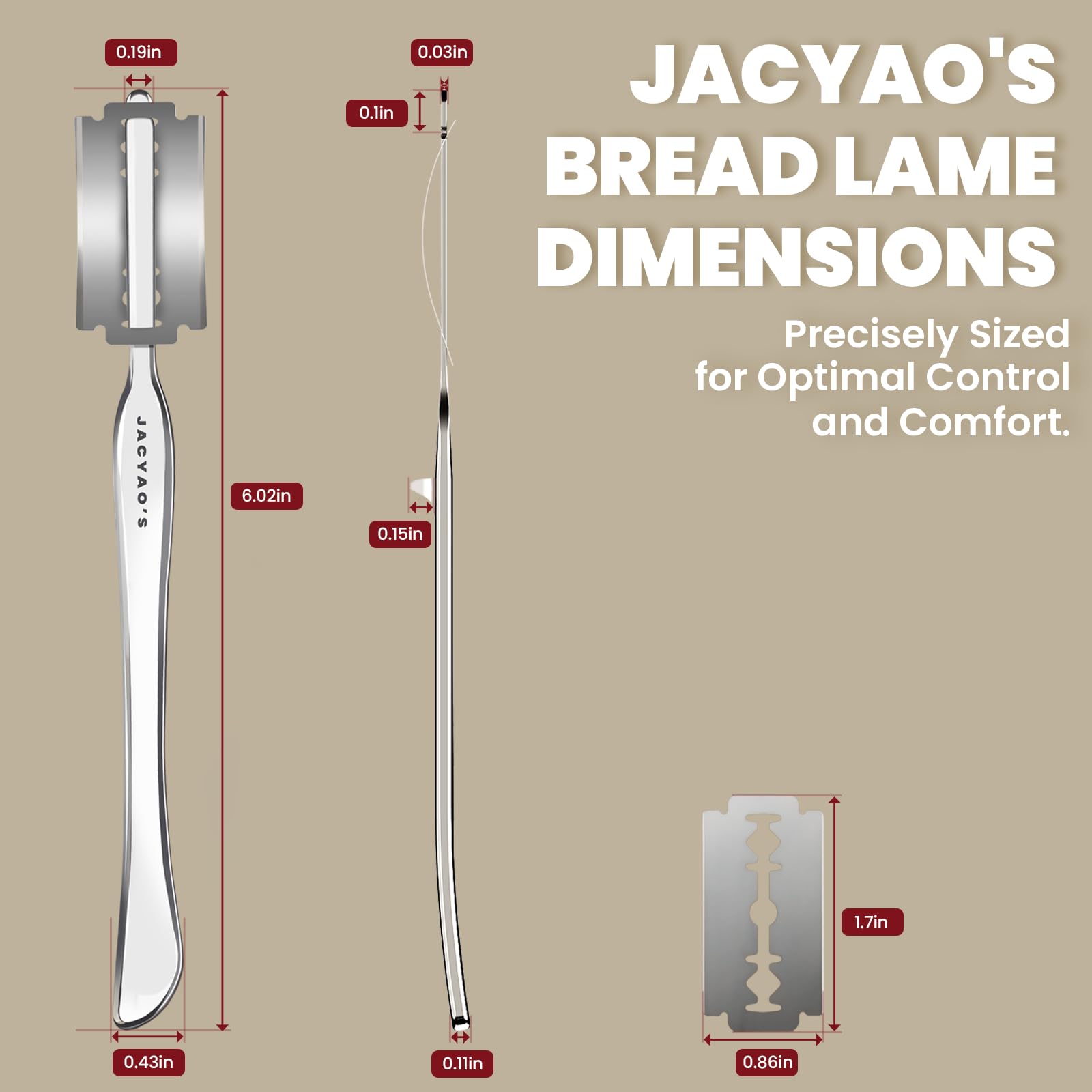 JACYAO'S metal storage box keeps blades organized and safe.