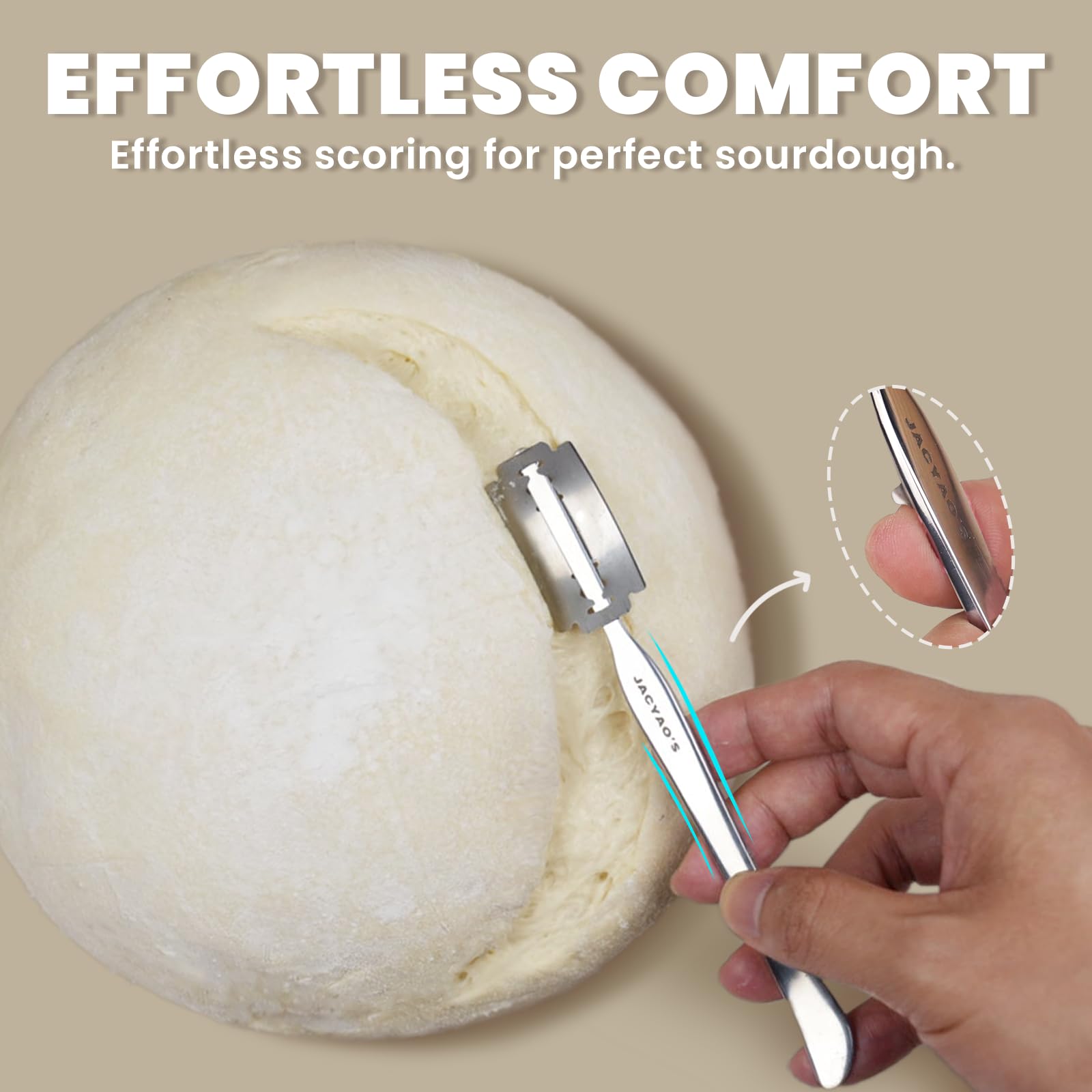 JACYAO'S 10 bread razor blades for sharp, clean cuts