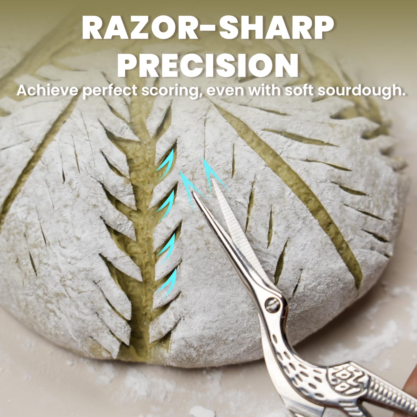 JACYAO'S pattern-ready setup for creative bread scoring at home