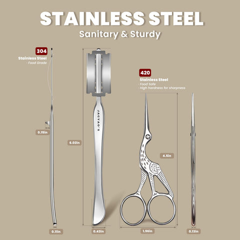 JACYAO'S sourdough scissors with crane design for delicate patterns