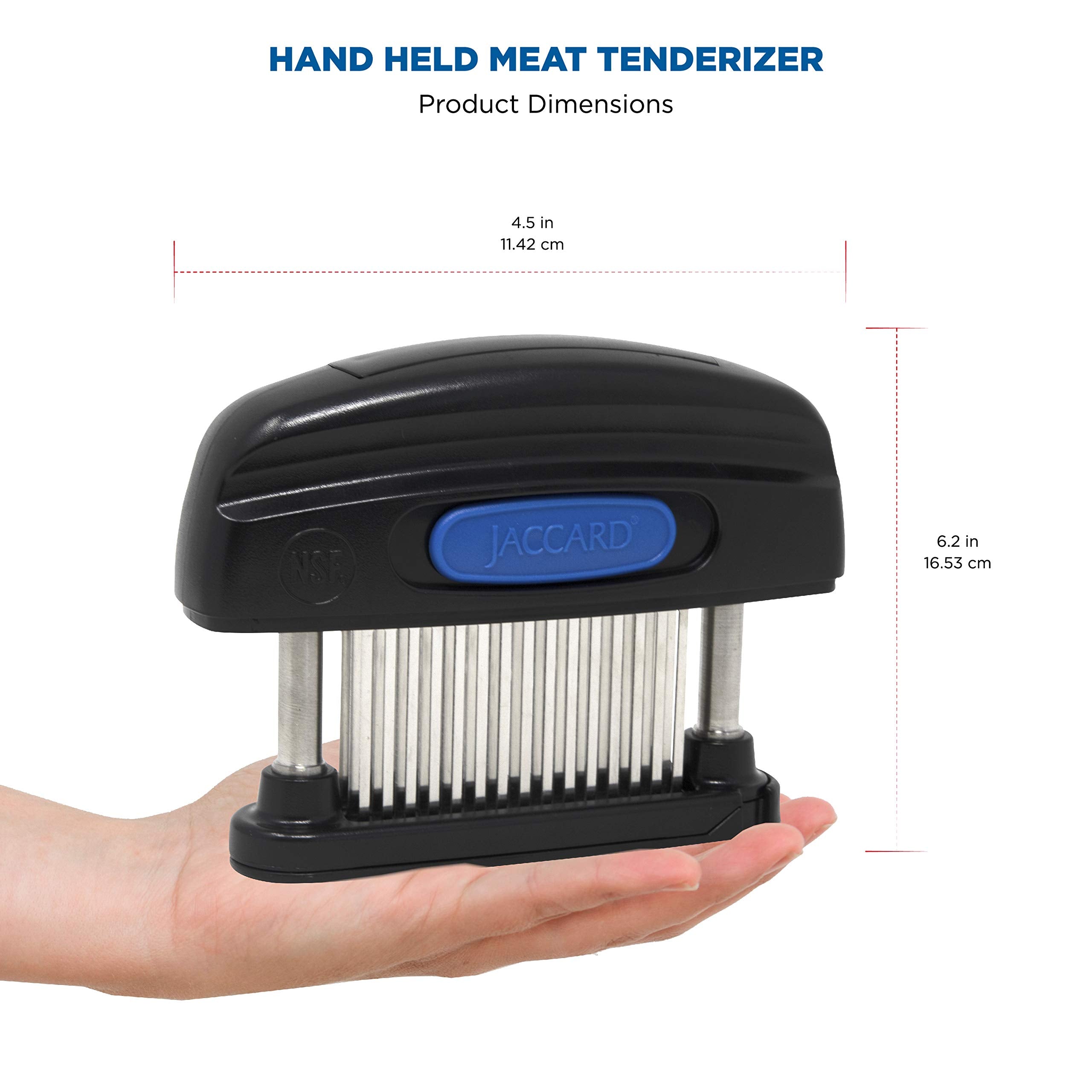 Jaccard 45-Blade cartridge removal close-up, designed for quick cleaning and sanitization.