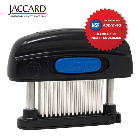Jaccard tenderizer used on venison for uniform tenderness.