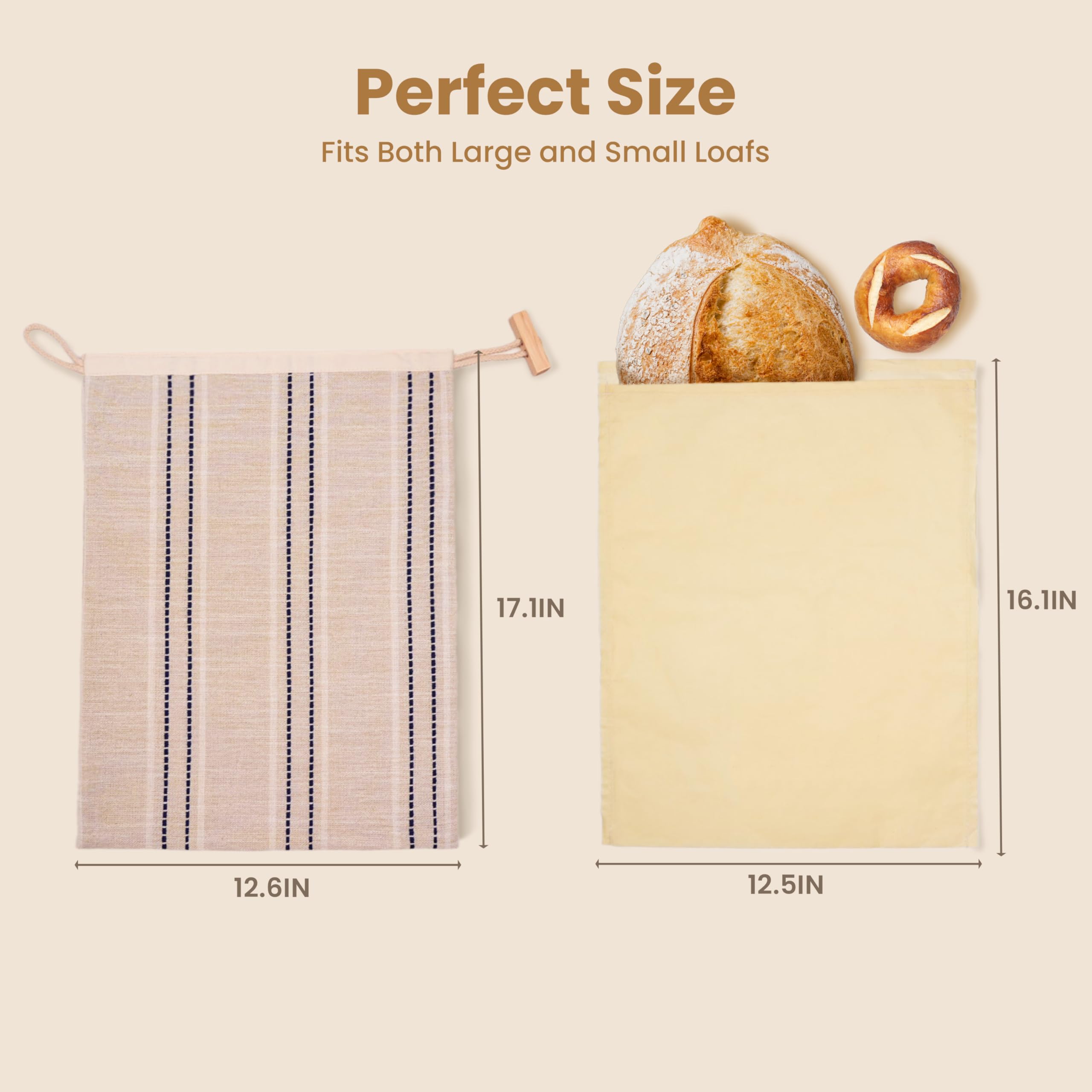 JACYAO'S daily-use bag in action keeping bakery bread ready.