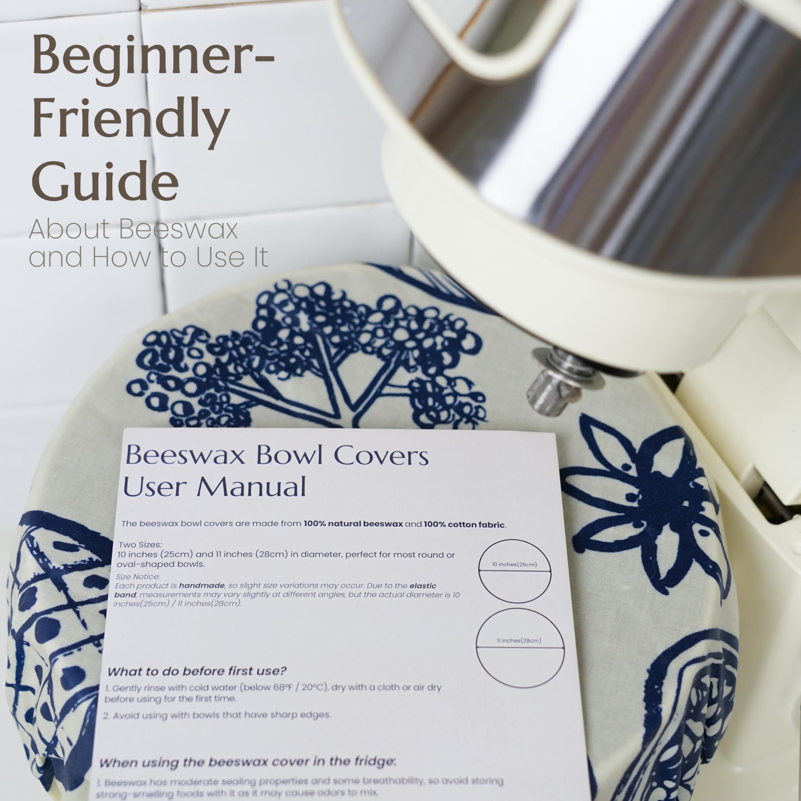 JACYAO'S beginner guide card explains usage and care