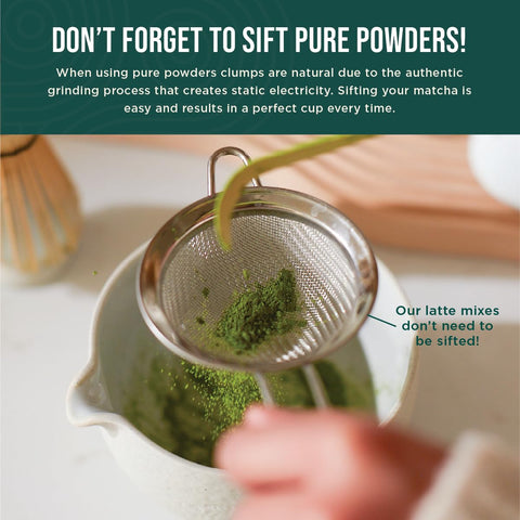 Jade Leaf Matcha bamboo whisk in hands highlighting durable daily-use tool