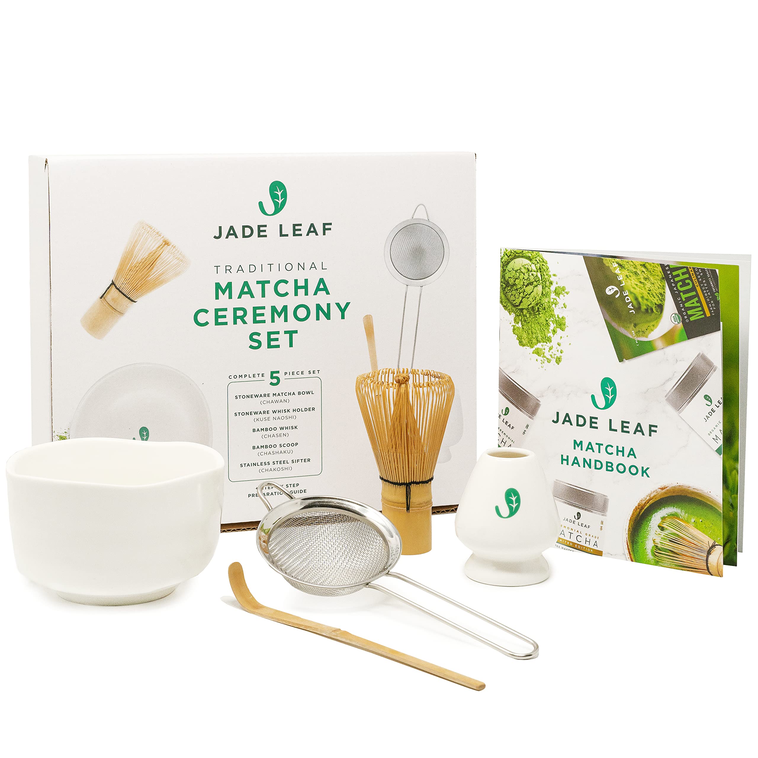 Jade Leaf Matcha bamboo whisk for authentic ceremonial preparation and silky, evenly whisked tea