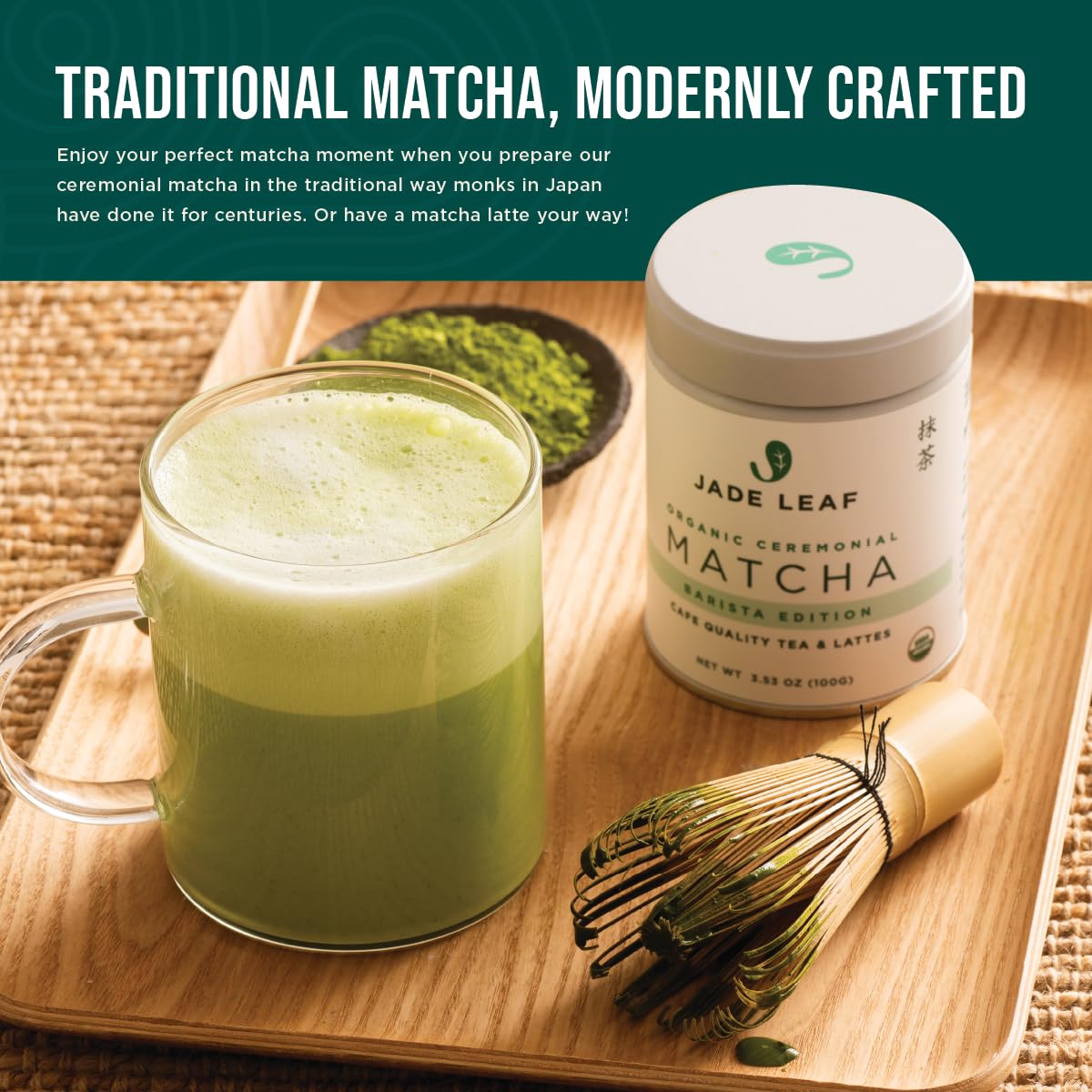 Jade Leaf Matcha starter set handbook with beginner guidance