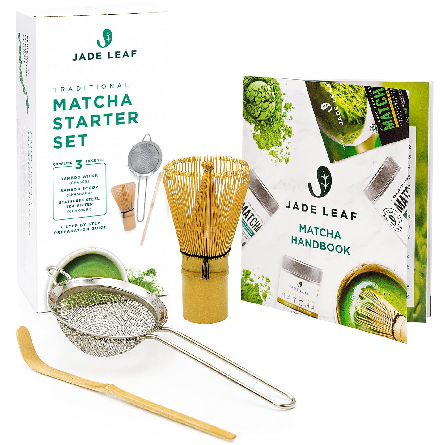 Jade Leaf Matcha starter set whisk for silky foam