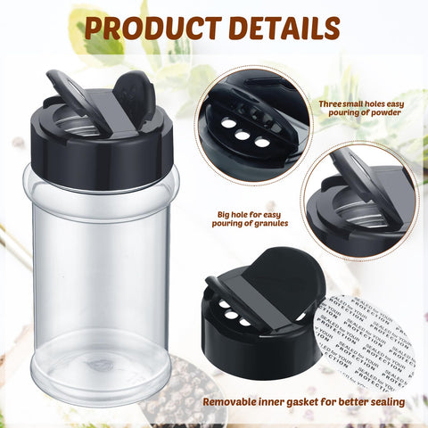 Jadive bilateral opening lid design for convenient shaking and pouring.