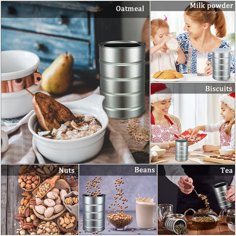 Jadive room utility tin for DIY projects and stackable storage
