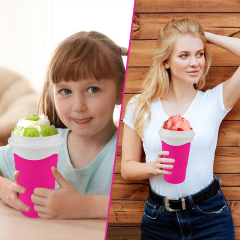 Jairuty 500ml slushie cup travel lid supports on-the-go enjoyment.