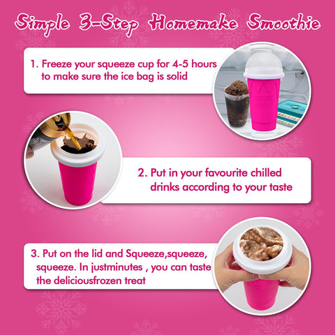 Food-grade silicone with EVA lining in Jairuty slushie cup for safe, reusable use.