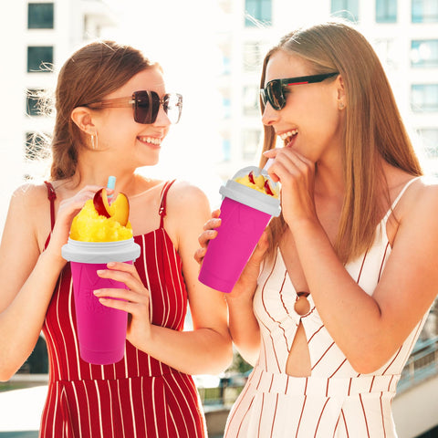 Jairuty Slushie Cup portable design fits office, gym, and trips.