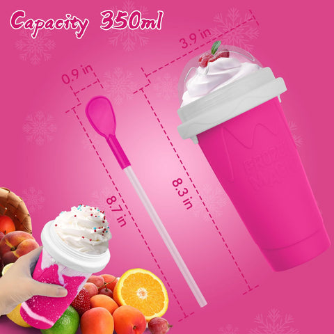 Jairuty slushie maker spoon-straw combines eating and drinking on the go