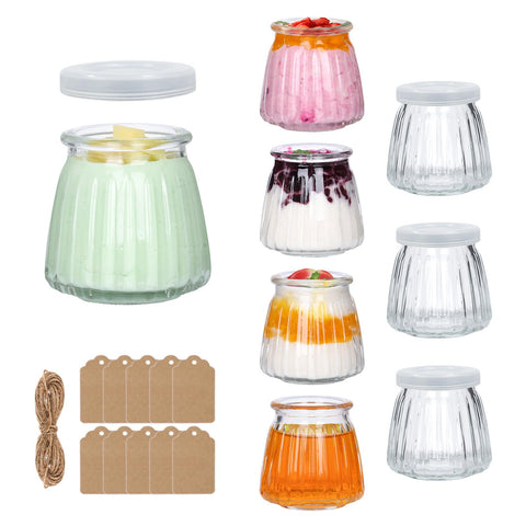 Jaisie.W 4 oz glass mini jar wide mouth for easy refilling and reuse.