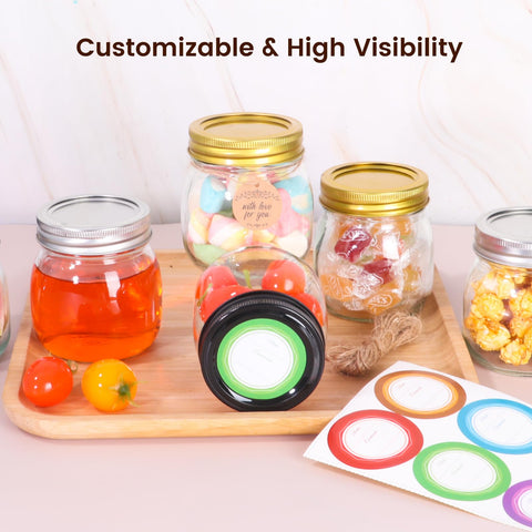 Jaisie.W 8oz mason jars for DIY decor and cute display.