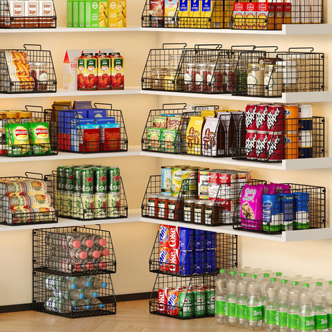 Jakyitvi stacked baskets demonstrate space-saving design for compact storage