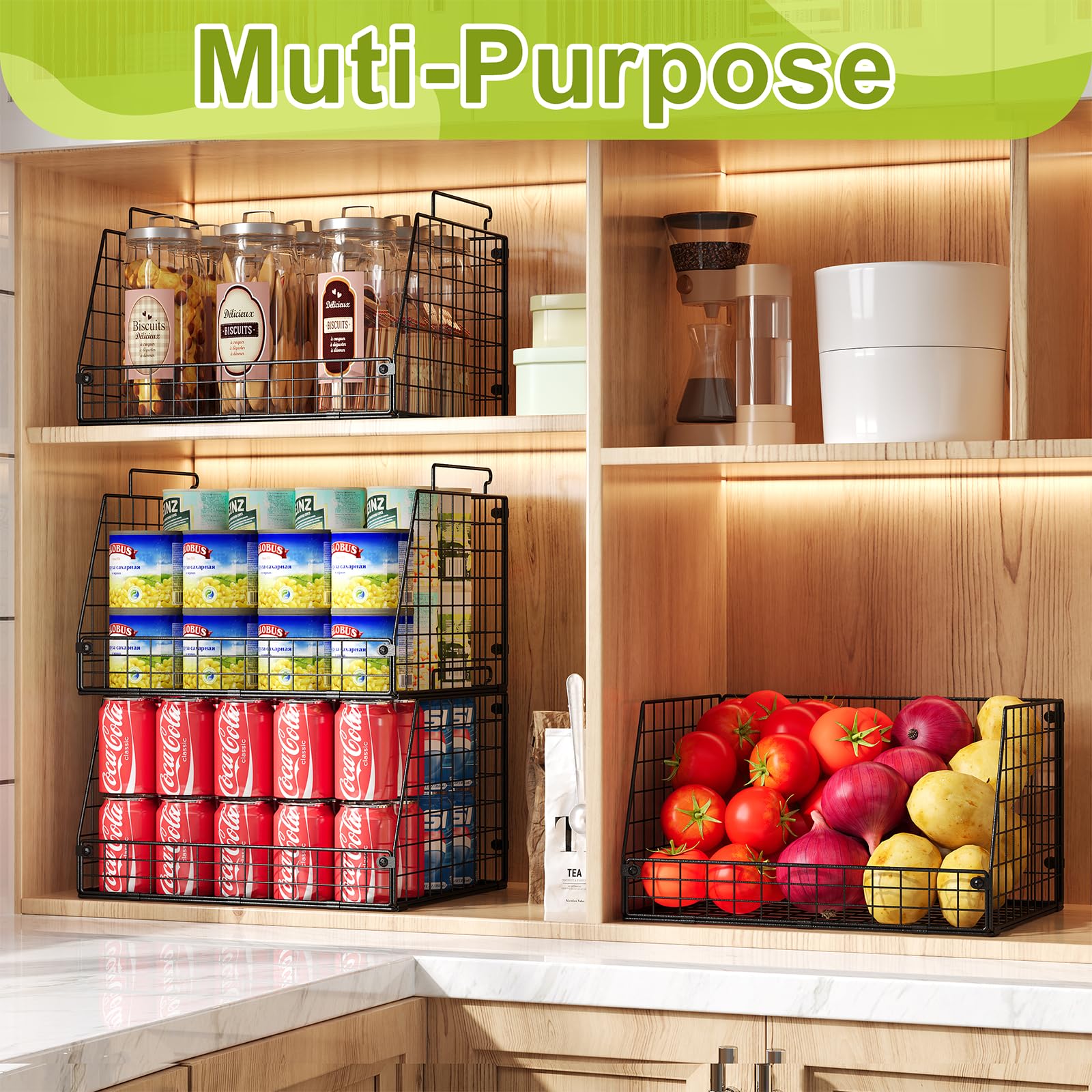 Jakyitvi durable metal mesh construction supports heavy items.