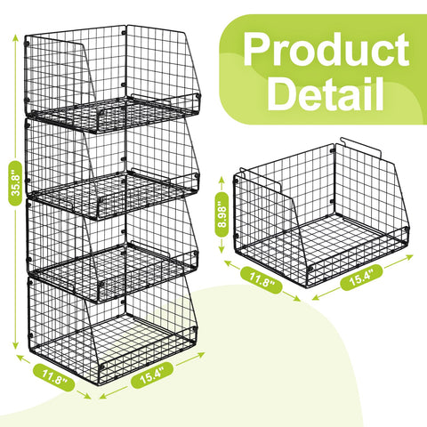 Jakyitvi baskets fold flat when not in use for space saving.