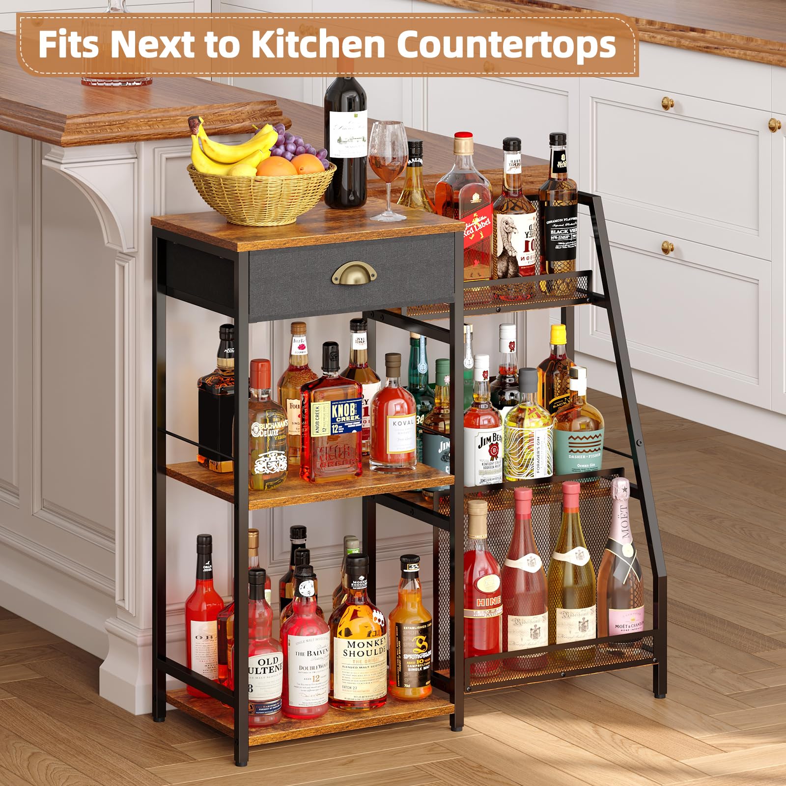Jakyitvi apartment-friendly freestanding bar fits small spaces