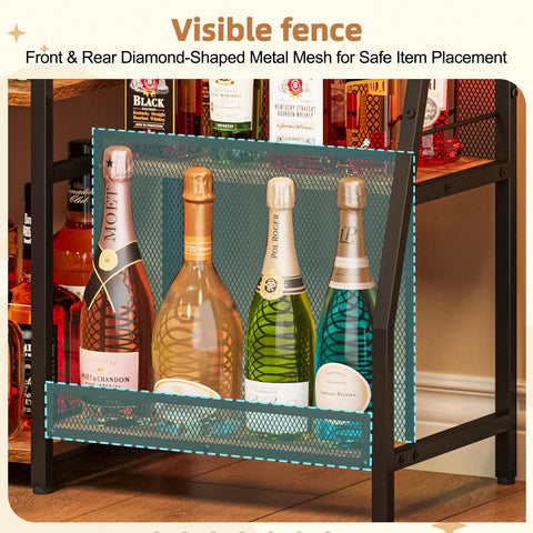 Jakyitvi iron mesh fence prevents bottles from tipping