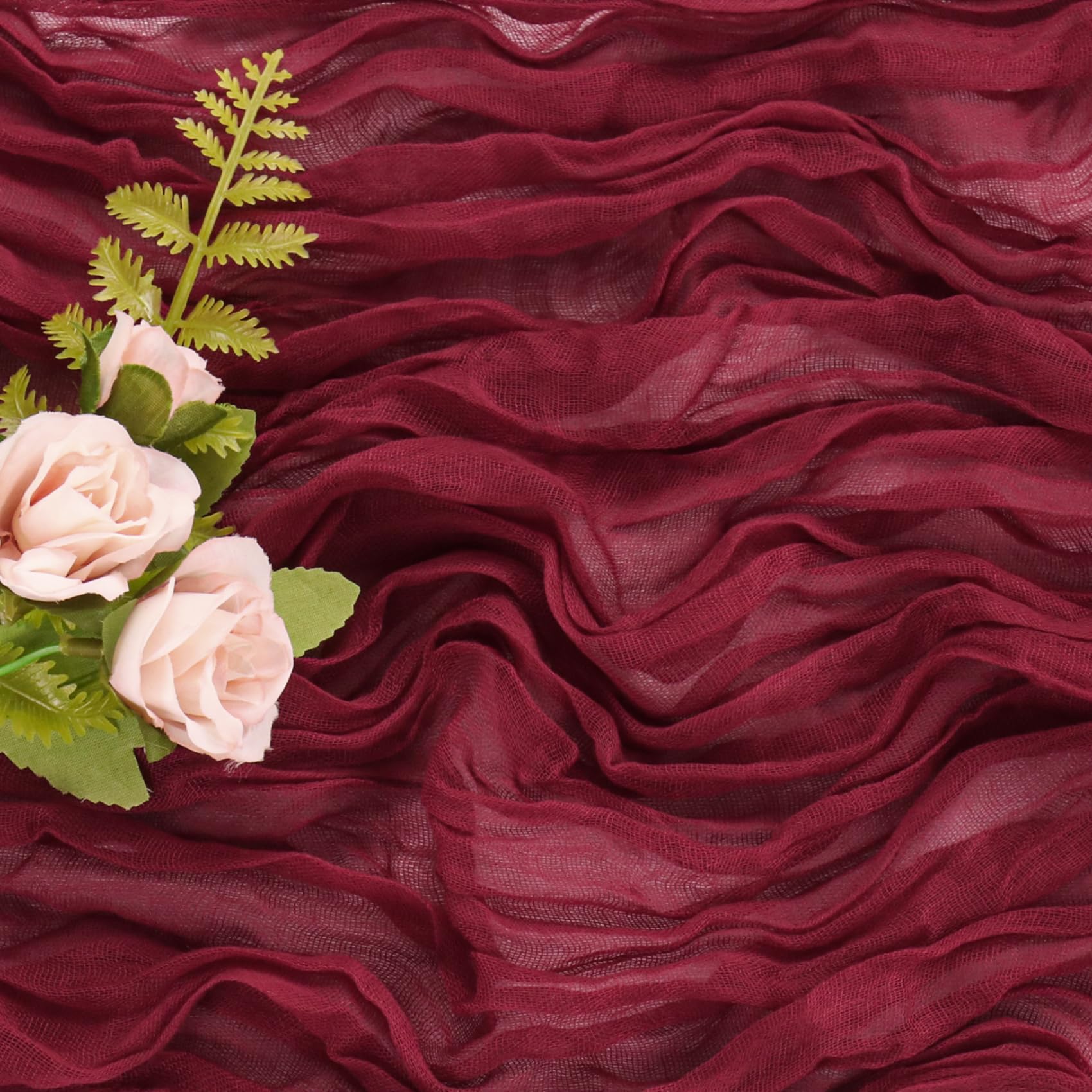 JALANCY vintage gauze fabric accents arches and gift wrapping ideas.