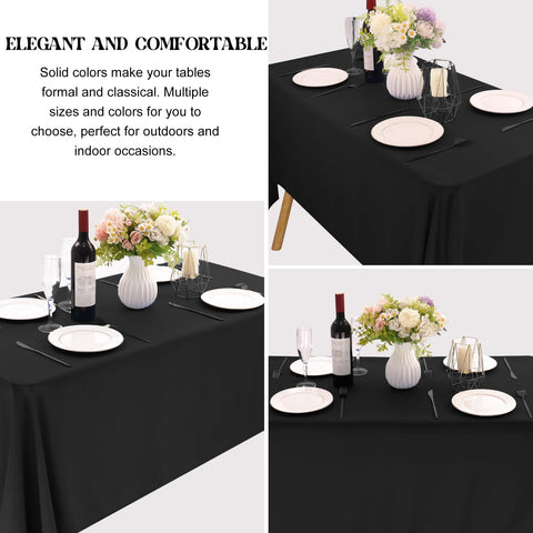 JALANCY tablecloth with neat hemmed edges for a refined finish