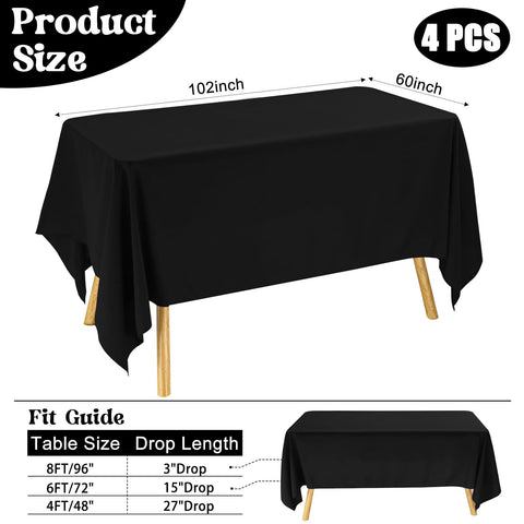 JALANCY polyester tablecloth ready for reuse and easy care