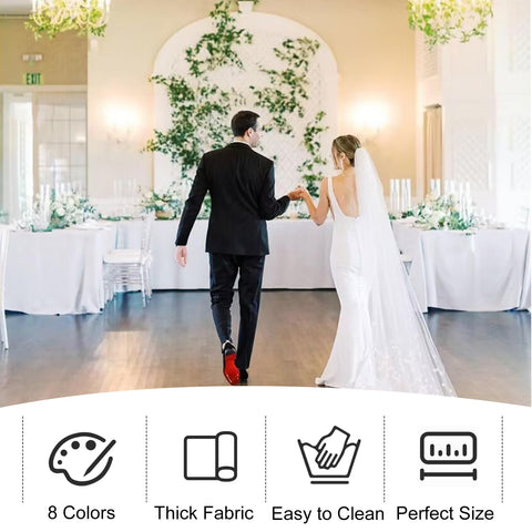 JALANCY rectangle tablecloth durable polyester fabric maintains neat appearance