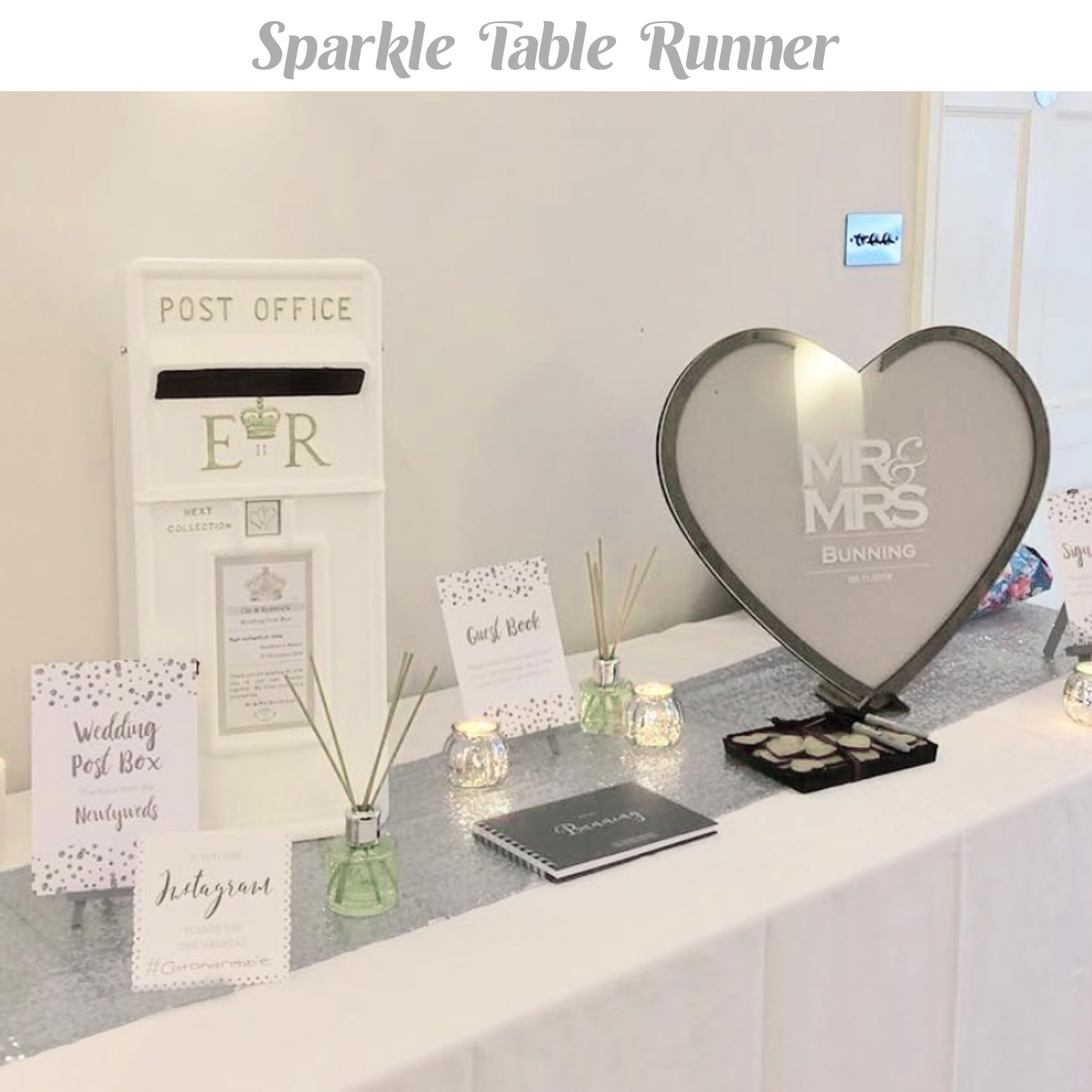 JALANCY 12x72 sequin runner brightens party tables
