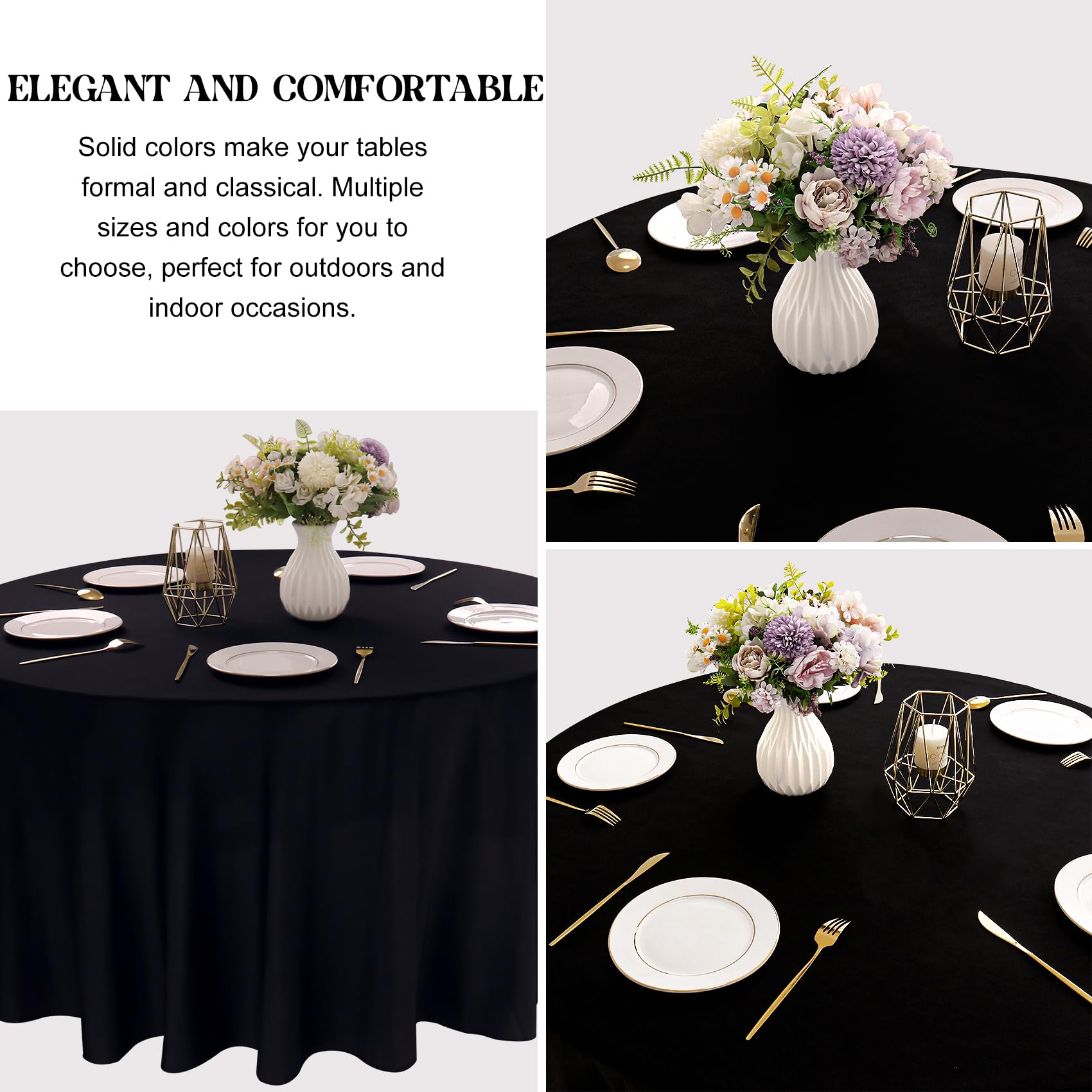 JALANCY round table cover designed for weddings and banquets.