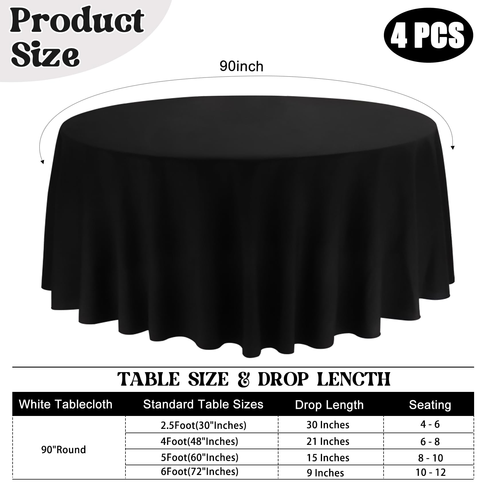 JALANCY tablecloth with neat seams and hemmed edges for a refined look.