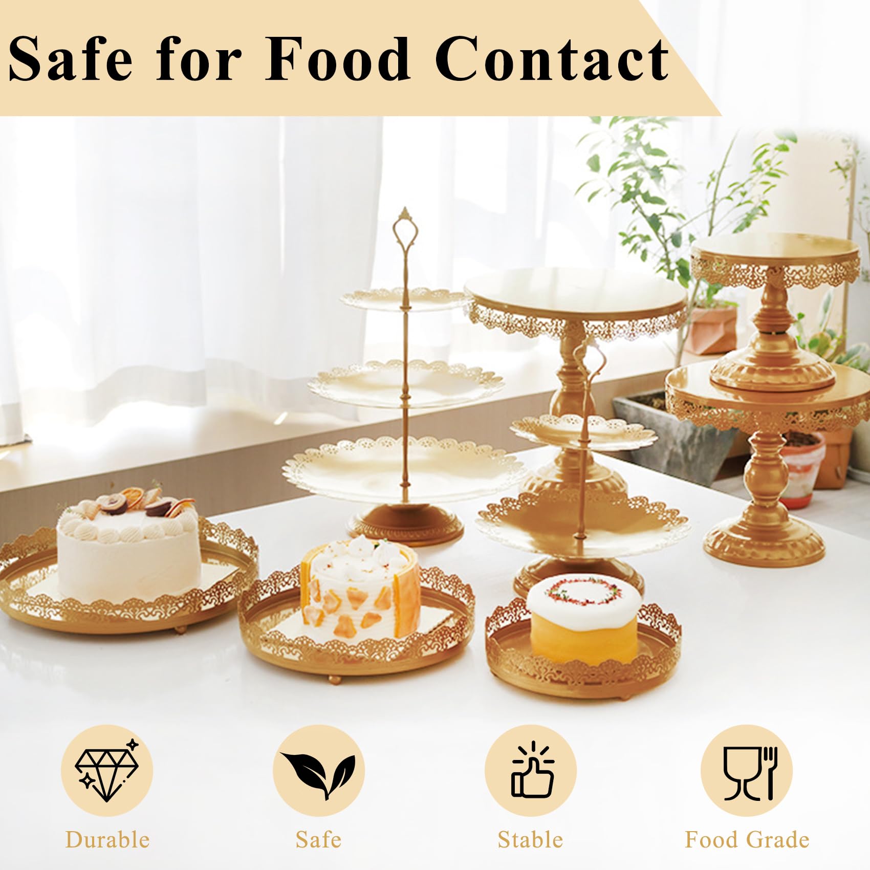JALANCY varied stands with base elevate treats for a dynamic table.
