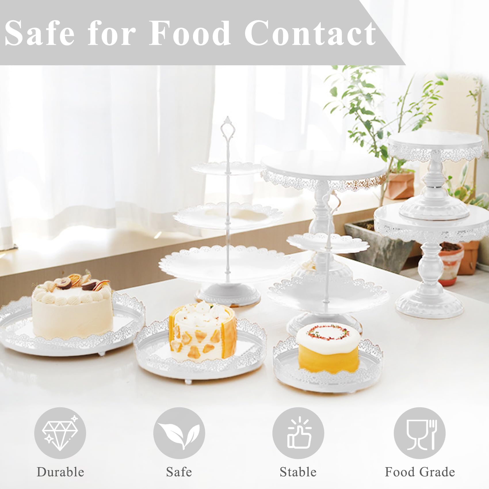JALANCY multi-size cake stands with base for diverse presentation needs