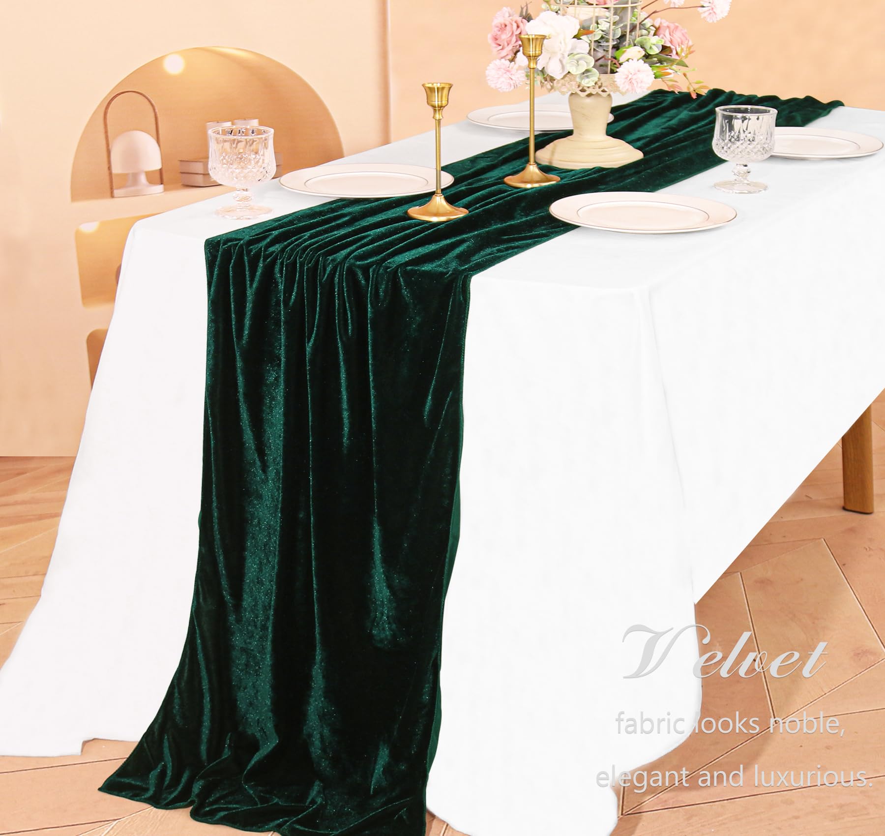 JALANCY velvet runner is machine washable for easy cleanup