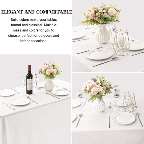JALANCY washable polyester tablecloth designed for reuse at events