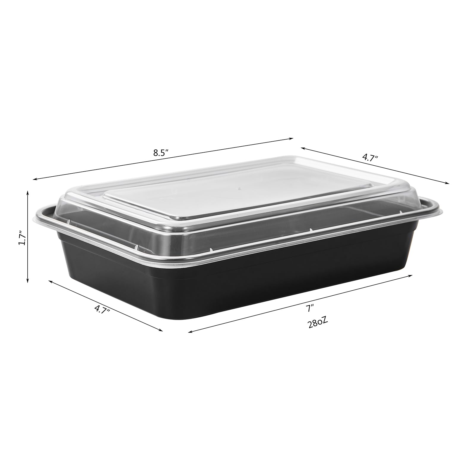 Jaluxing 28 oz single-compartment lunch box ideal for portion control