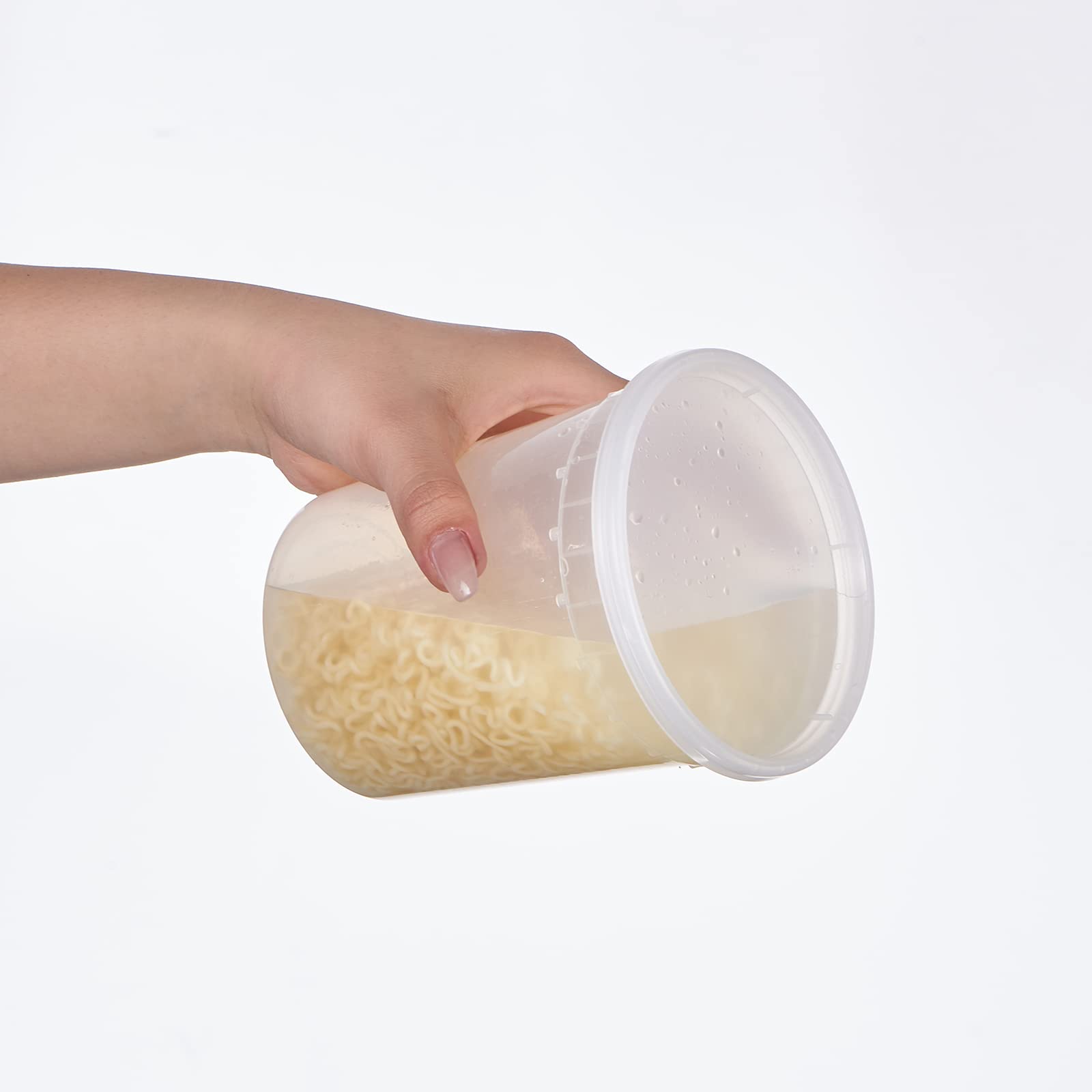 Jaluxing 32 oz deli containers airtight seal for freshness and storage