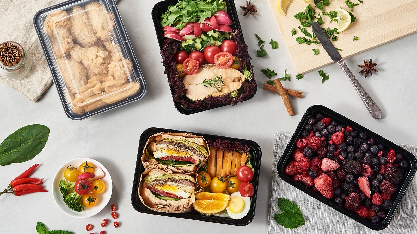Jaluxing reusable BPA-free containers are thicker and more durable