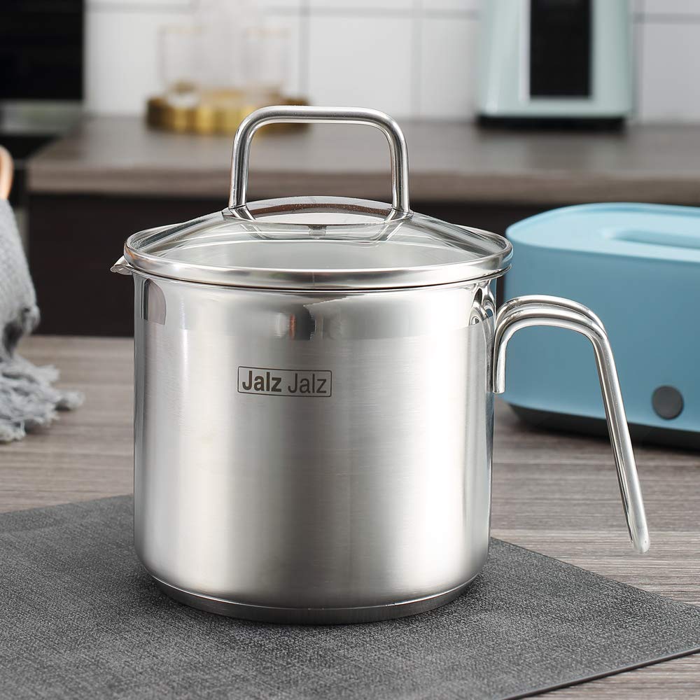 Jalzjalz double-riveted handle delivers sturdy, long-lasting grip during cooking