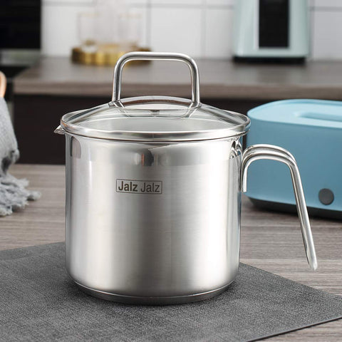 Jalzjalz double-riveted handle delivers sturdy, long-lasting grip during cooking