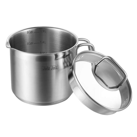 Jalzjalz lid with straining holes enables easy draining directly from pan