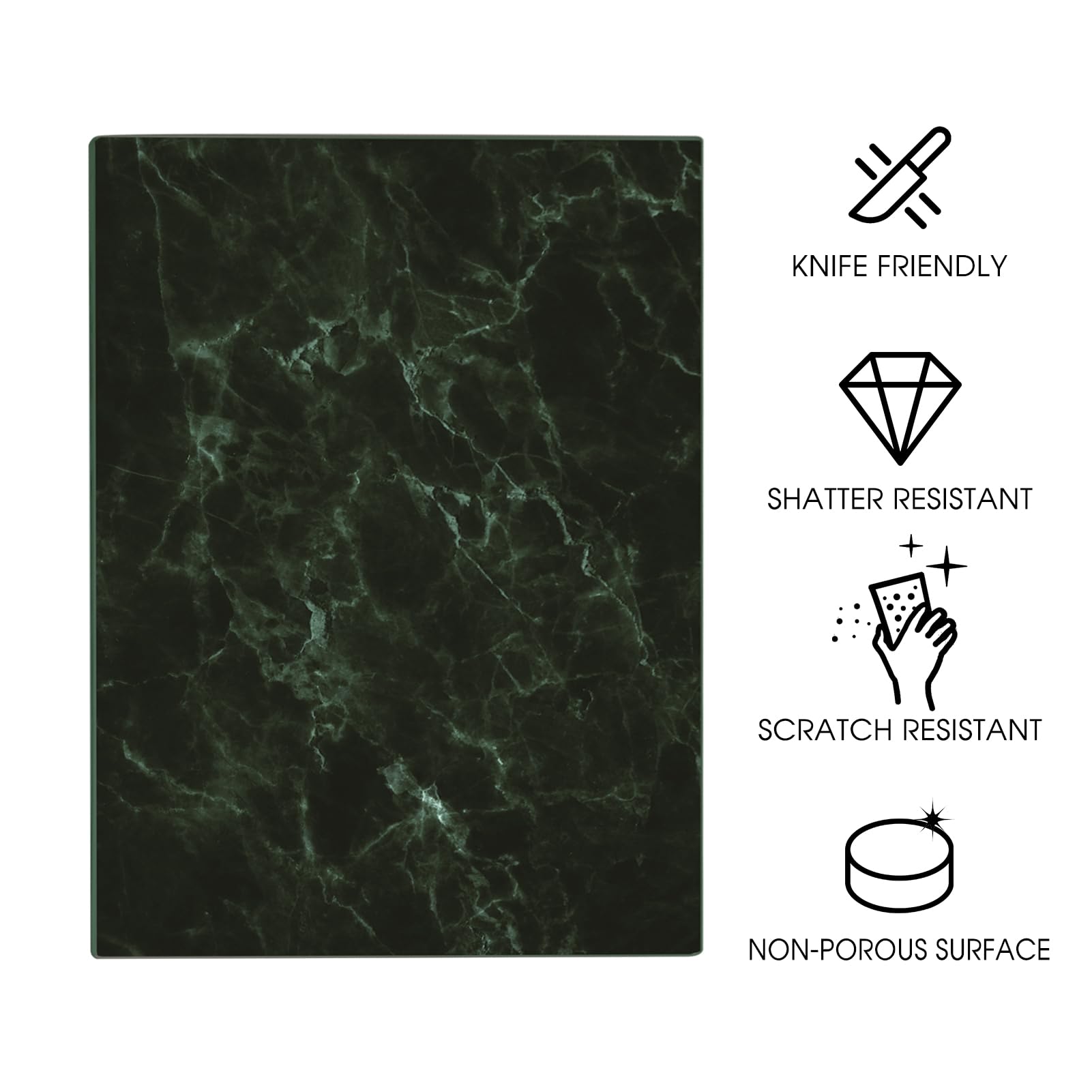 JAMBALAY black marble design adds elegant kitchen decor