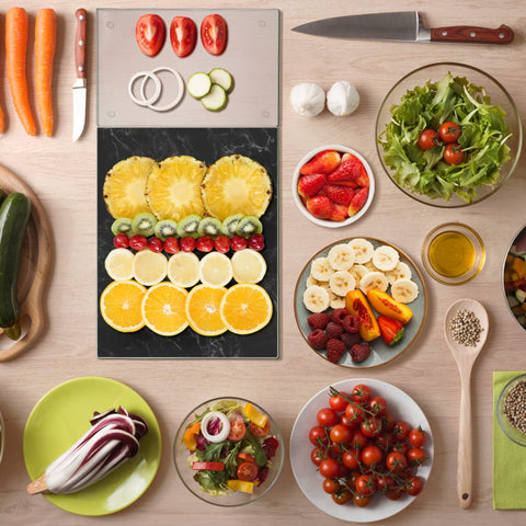 JAMBALAY edge-polished cutting board with smooth corners