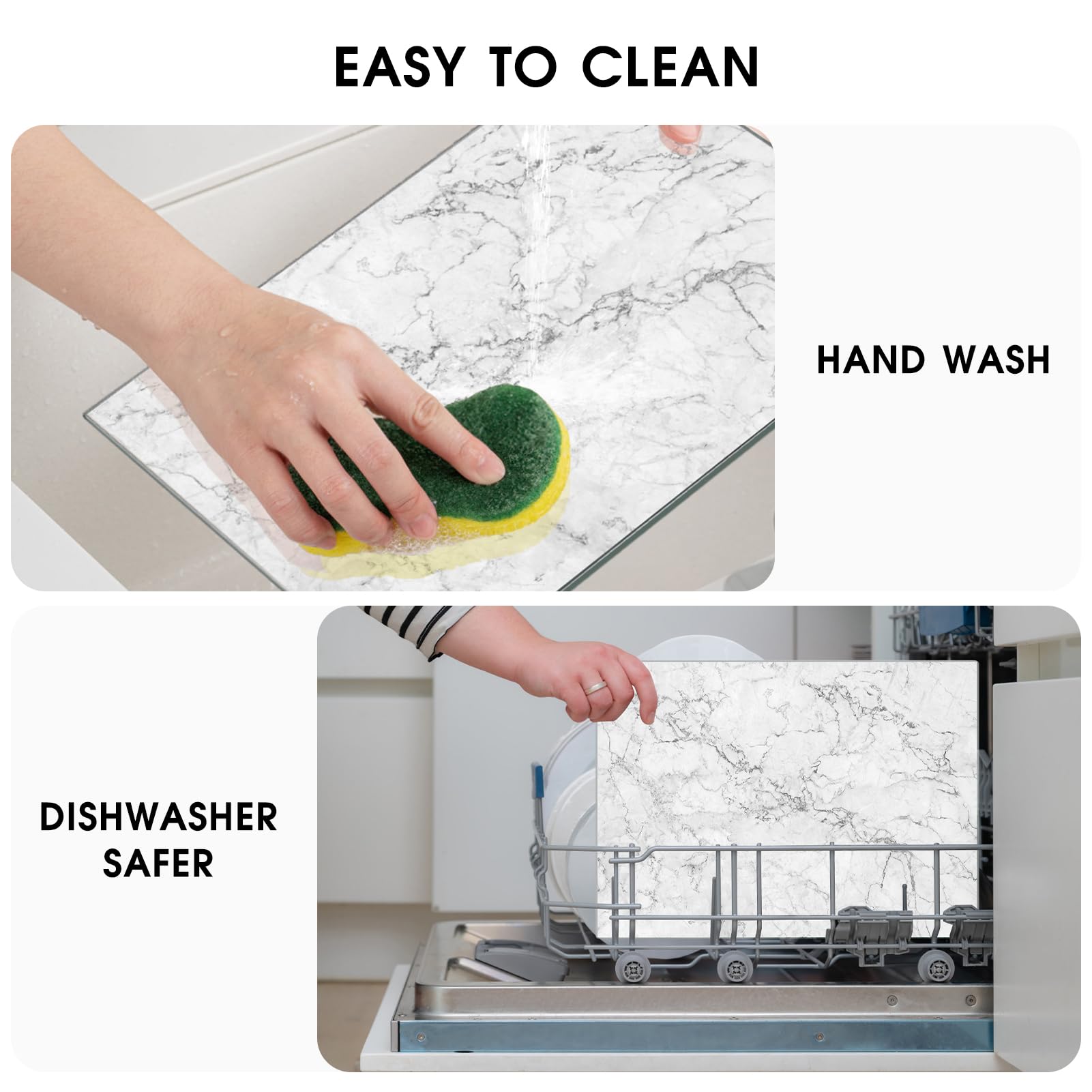 JAMBALAY board features anti-slip feet for stable countertop use.