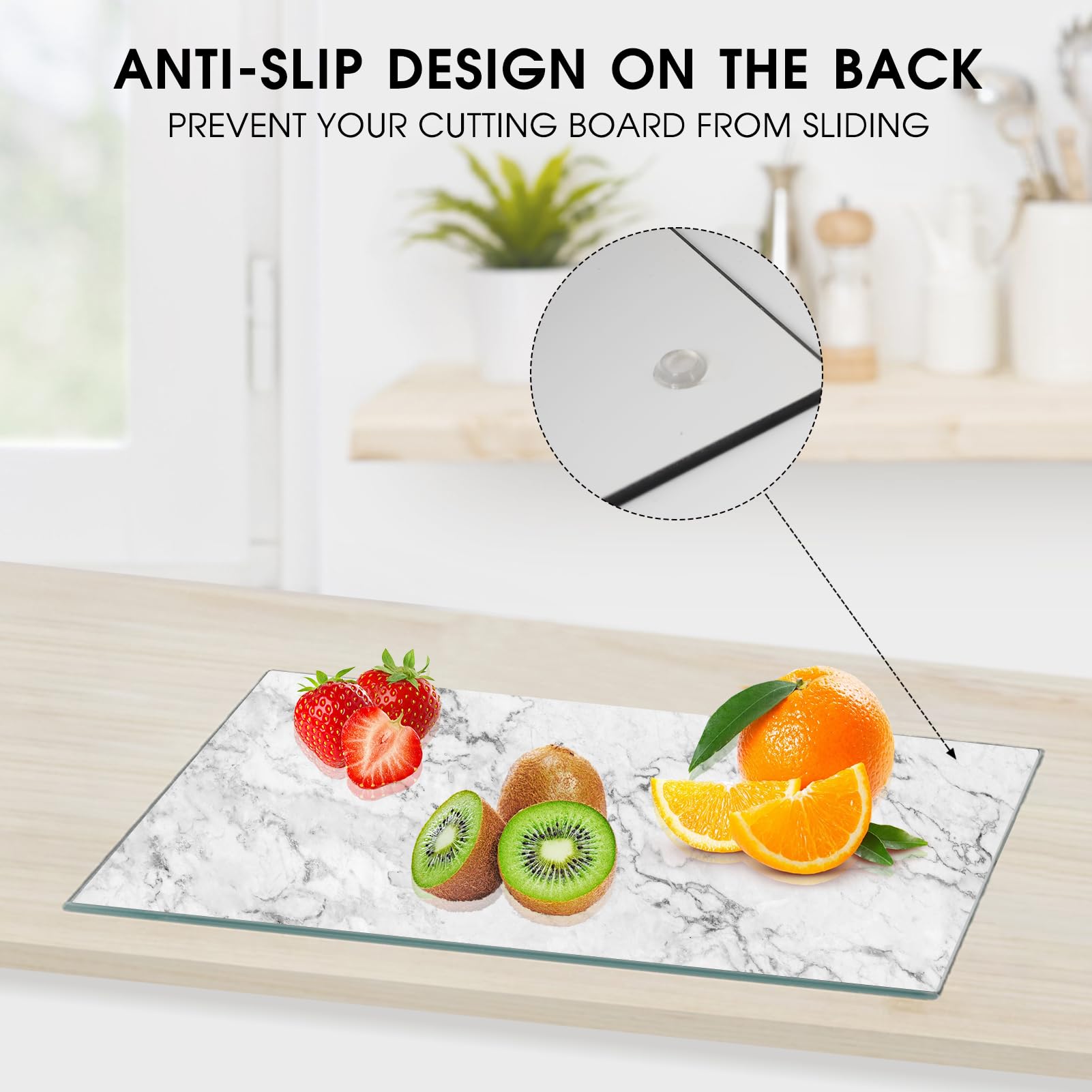 JAMBALAY board demonstrates dishwasher-safe strength and shatter resistance.