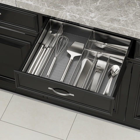 JANE EYRE expandable tray width adjusts for different drawers.