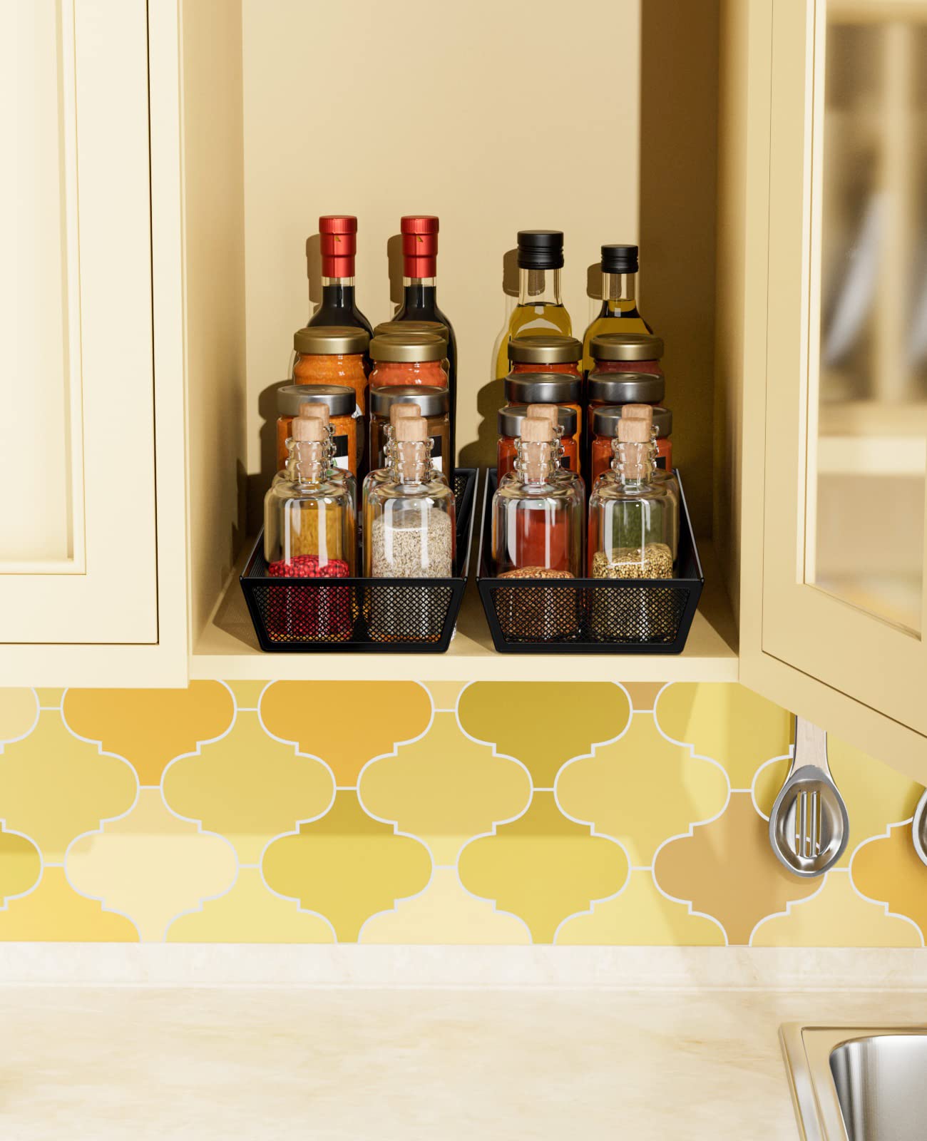 Jane Eyre flatware storage demonstrates versatile use in kitchens and offices.