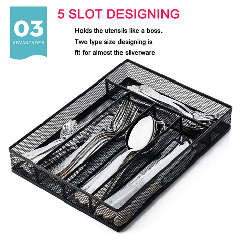 Jane Eyre kitchen drawer storage layout ready for utensils and tools