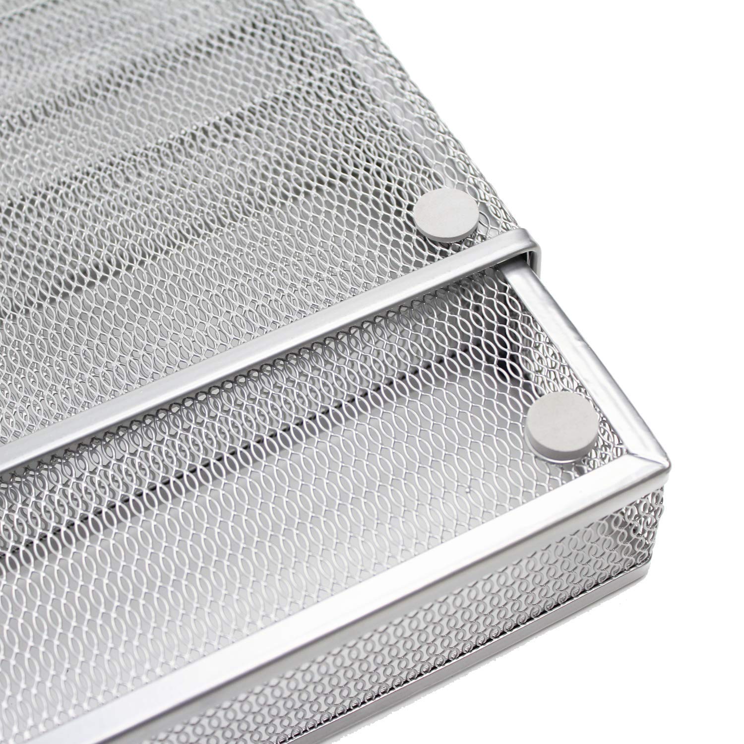 JANE EYRE silver finish adds modern style to kitchen drawers.